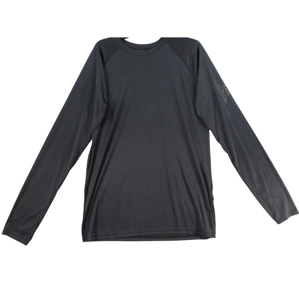 Everlast Mens Active Long Sleeve Performance T-Shirt Black Raglan Athletic XL